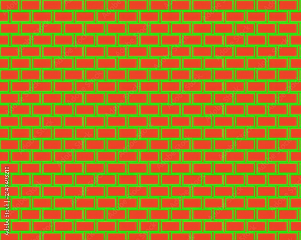 Bright green abstract pixel art pattern