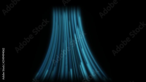 Dynamic Air Conditioner Cooling Wind with Colorful Air Stream Motion, Cooling Wind Stream with Expanding Air Flow Motion