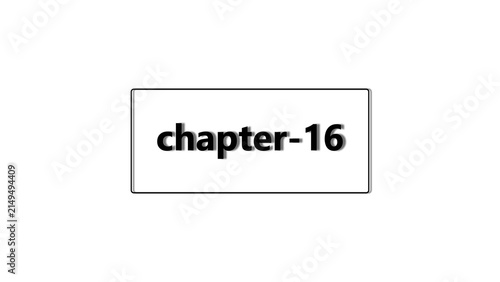A simple rectangular label with the black text chapter-16 written in a clean sans-serif font on a plain white background, for document marking