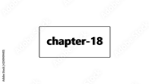 A simple rectangular label with the black text chapter-18 written in a clean sans-serif font on a plain white background, for document marking