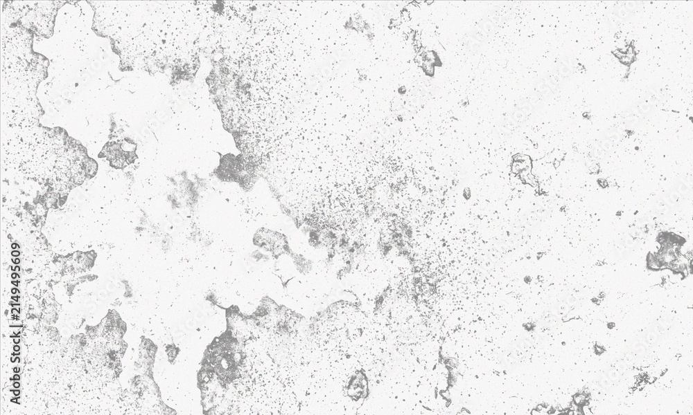 Fototapeta premium Distressed white concrete texture, weathered stone wall background, minimalist grunge surface with grey speckles and stains