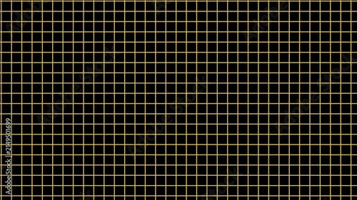 Digital green grid background, abstract cyberpunk motion for technology and data visualization. Motion graphics of yellow grid concept