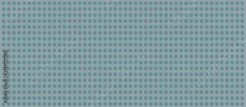 Blue background with a grid of repeating teal circles