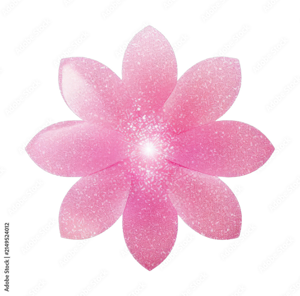 Fototapeta premium PNG Pink flower icon petal plant shape.