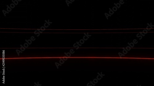 Fast moving orange glowing speed lines animation resembling old TV static and signal glitch effect