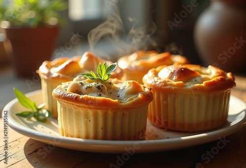 Individual Ramekin Chicken Pot Pie Flaky Crust Comforting Homestyle Delight Creamy Filling
