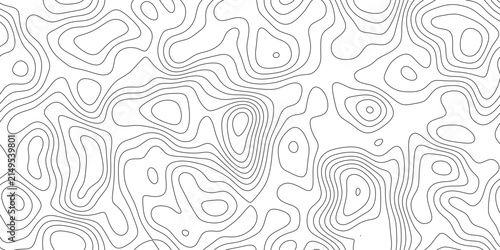 Abstract detailed abstract contour terrain background, flowing isoline pattern with natural spacing, for backdrop, packaging and web design.