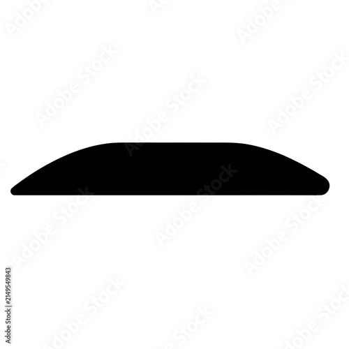 Abstract minimalist black curve silhouettes icon. Geometric graphic element symbol design. Flat vector concept illustration for website, web and mobile app user interface.