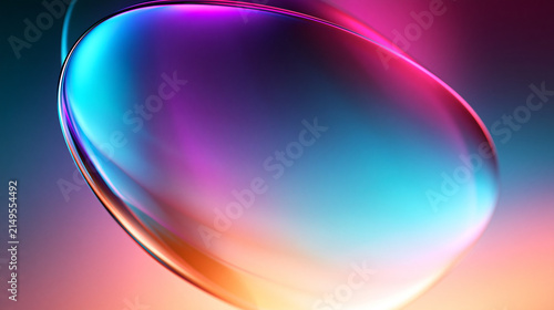 Abstract Colorful Fluid Glass Shape Background Design