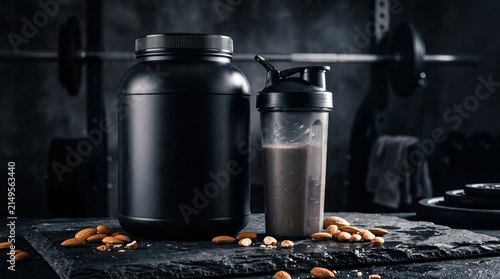 Protein Shaker and Supplements