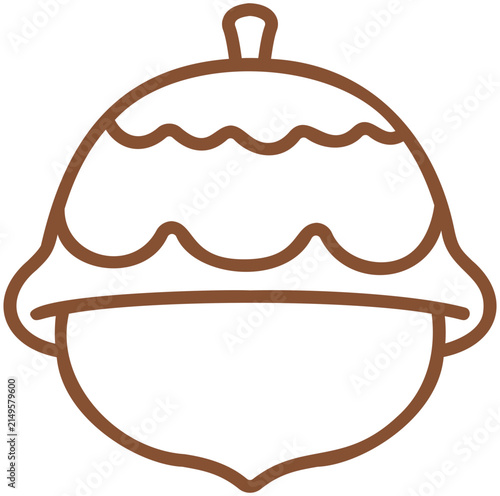 vector illustration of acorn