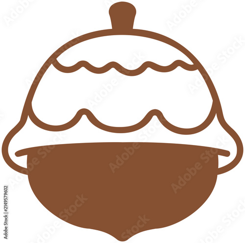 vector illustration of acorn
