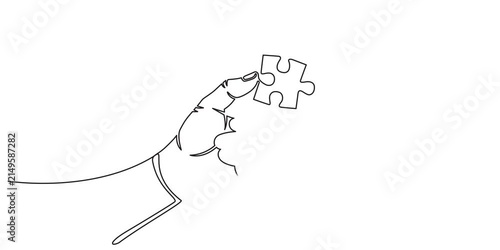 PUZZLE CONNECT. CONTINUOUS LINE DRAWING. STROKE TRIM. SURREAL ART ANIMATION, Continuous line art drawing puzzle. Single line drawing, solid line. One line animation help, puzzle and support. Video 4K