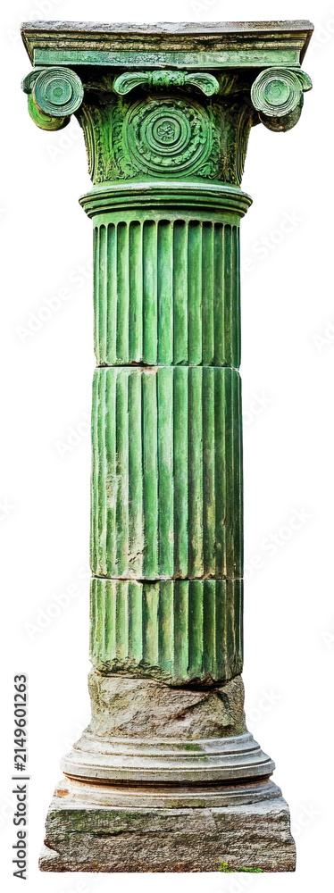 Fototapeta premium PNG Green Greek ancient column architecture pillar corinthian.