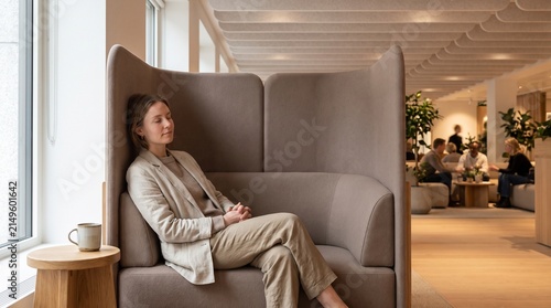 Expert Enjoys a Restorative Break in a Quiet Acoustic Nook
