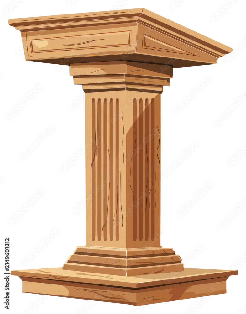 Fototapeta premium PNG Podium architecture illustration presentation.