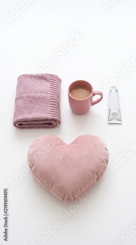 Pink October breast cancer awareness support comfort care and community symbols