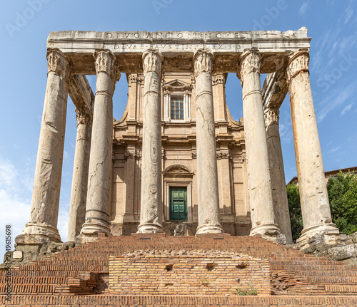 Photography Temple of Antoninus and Faustina, Roman Forum, Rome, Italy