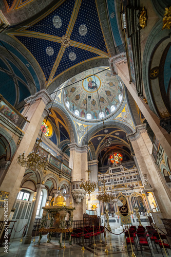 Canvas Print Interior of an ortodox church in istanbul city.
