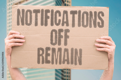 Konstfotografi "Notifications Off Remain" I disabled alerts, but the reminders still pop up