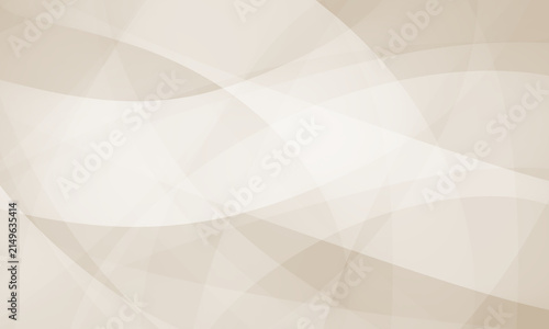 Elegant neutral beige abstract wave background with overlapping translucent curves