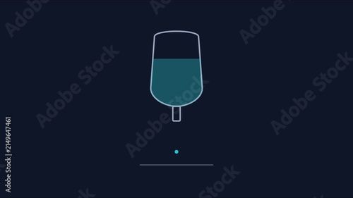 Medical iv drip bag animation: healthcare treatment and hospital infusion concept 4k