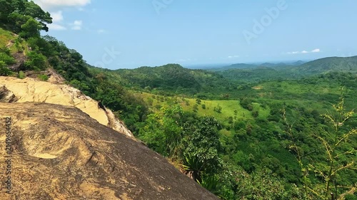Scenic Green Mountain View in Sri Lanka