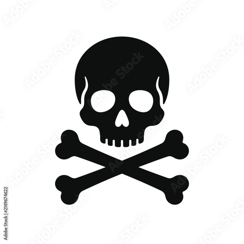 Skull and Crossbones Symbol.