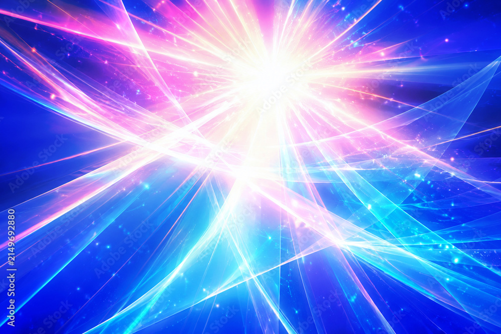 Fototapeta premium Neon Light Burst Background