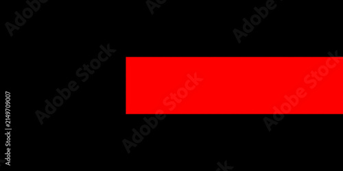 Horizontal red stripe on a solid black background