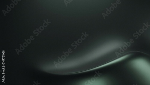 A dark, glossy, abstract metallic background with subtle wave-like curves and highlights.