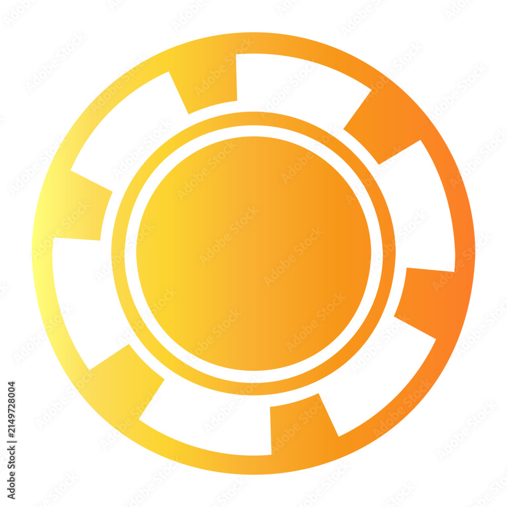 Naklejka premium gambling Gradient icon