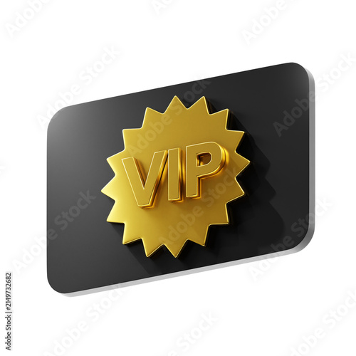 Fotografie 3d icon vip card
