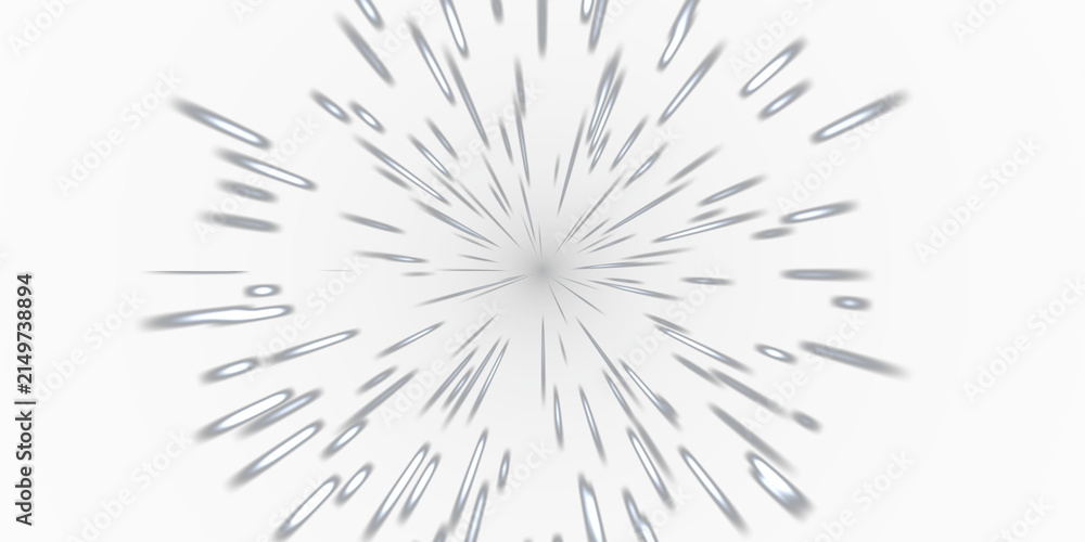 Obraz premium White Hyperspace Star Warp Overlay, Isolated on Transparent Background. Isolated glowing hyperspace star warp for VFX, motion graphics and cinematic compositing.