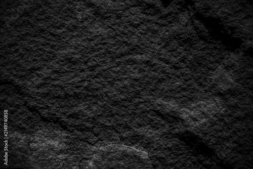 Natural dark black slate stone background