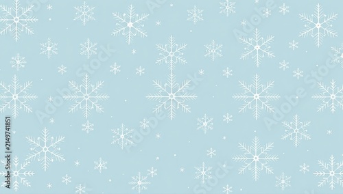 seamless pattern with snowflakes