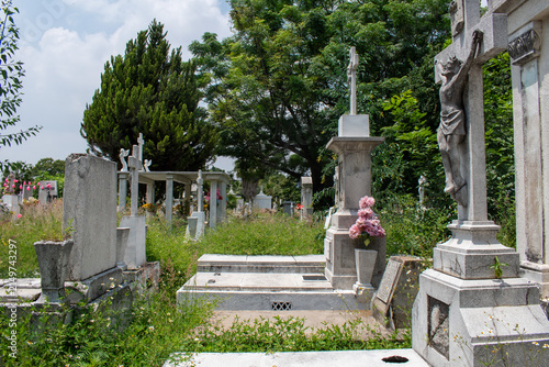 Fotografie Mezquitan Cemetery in Guadalajara, Mexico