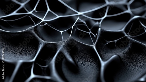 Dark gradient textured background featuring an abstract cobweb design suitable for various digital and graphic design applications