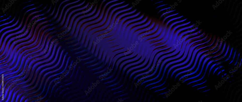 Fototapeta premium Abstract Dark Blue and Purple Wavy Rippled Texture Background