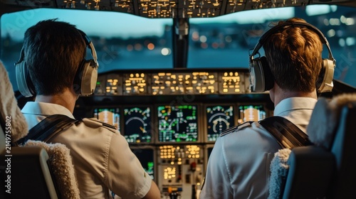 Pilot in action conducting cockpit briefing flow checklist and executing low fuel procedures