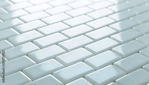 White subway tile pattern with soft lighting background
