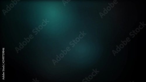 Dark Teal and Black Abstract Gradient Motion Background with Soft Light