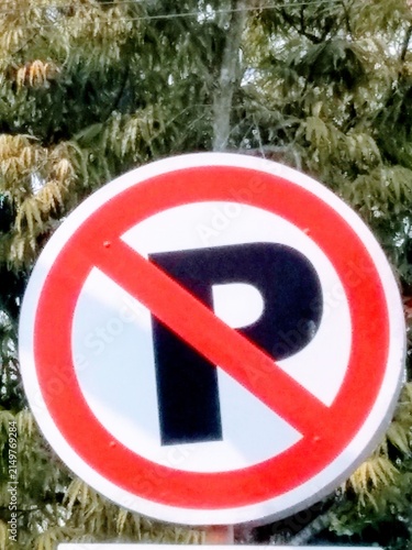 Foto no parking sign