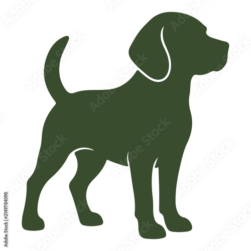 beagle dog vector isolated on white background