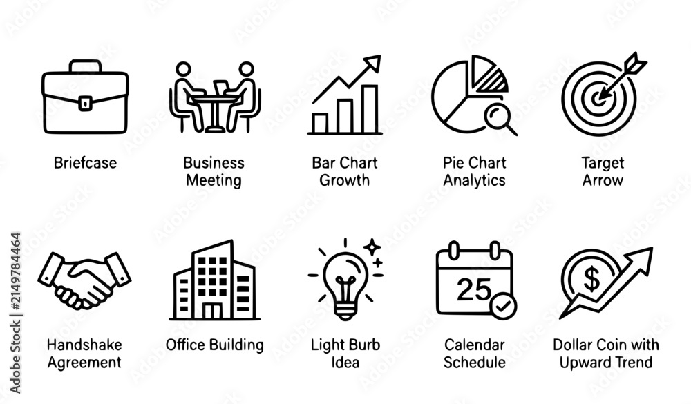 Fototapeta premium business people icons set