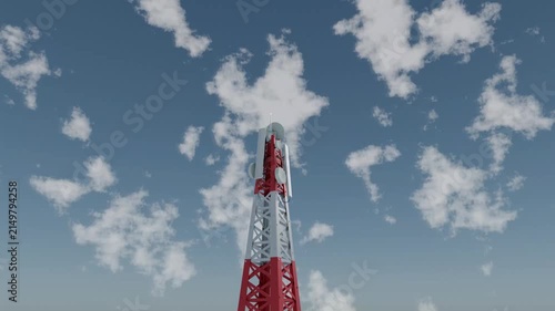 Cell Phone Tower Under Blue Sky