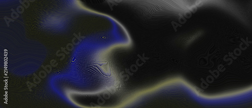 Fotografie Abstract swirling lines create a textured dark and colorful background pattern