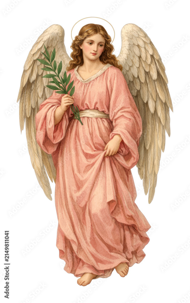 Obraz premium PNG Elegant angelic figure illustration.