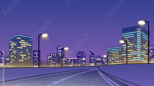 真夜中のドライブ_シティポップ背景