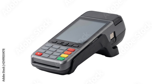 Credit card machine isolated on transparent background 